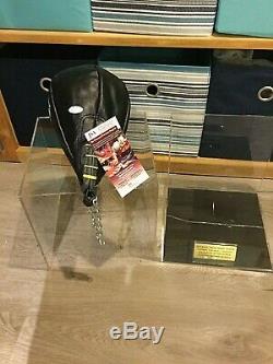 Mike Tyson Signed Auto Everlast Speed Bag In Display Case with Nameplate + JSA COA