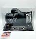 Mike Tyson Signed Autographed Black Boxing Glove With Custom Display Case + Coa