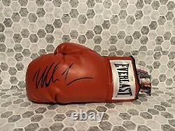 Mike Tyson Signed Autographed Everlast Boxing Glove JSA COA In Display Case