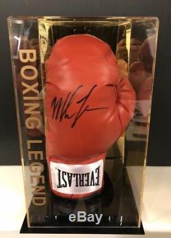 Mike Tyson Signed Boxing Glove Display Case World Champion AFTAL COA