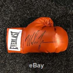 Mike Tyson Signed Boxing Glove World Champion in a Display Case AFTAL COA