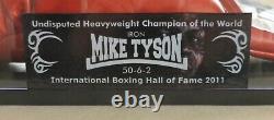 Mike Tyson Signed Boxing glove with Led lighted Display case + COA by Beckett