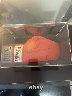 Mike Tyson Signed Everlast Boxing Glove With COA & Hologram & Display Case