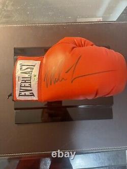 Mike Tyson Signed Everlast Boxing Glove With COA & Hologram & Display Case