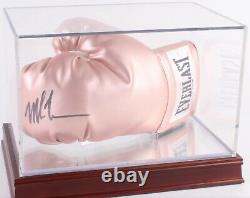 Mike Tyson Signed Everlast Rose Gold Boxing Glove With Display Case (PSA COA)