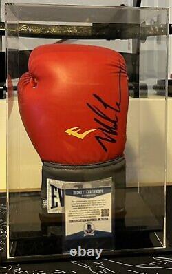 Mike Tyson Signed Glove with Display Case Beckett COA