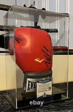 Mike Tyson Signed Glove with Display Case Beckett COA