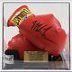 Mike Tyson Signed Glove. Pair In Display Case With Hand Wrap. Coa- Jsa