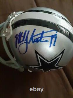 Miles Austin No 19 Signed Dallas Cowboys NFL Riddell Mini Helmet With Coa