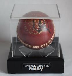 Moeen Ali Signed Autograph Cricket Ball Display Case Sport Australia AFTAL COA