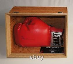 Muhammad Ali Autogramm signiert Boxhandschuh JSA COA signed with display case