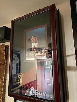 Muhammad Ali Autographed Boxing Glove / JSA COA / With Display Case