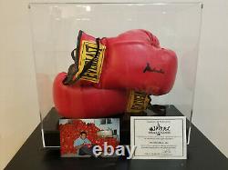 Muhammad Ali authentic signed autographed boxing glove with display case and COA