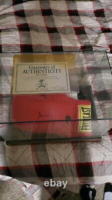 Muhammed Ali Signed Boxing Glove with COA with Display Case