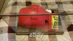 Muhammed Ali signed boxing glove with COA and display case