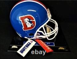 NFL Pro Line Signed Autographed John Elway #7 Denver Broncos Helmet in Case, COA