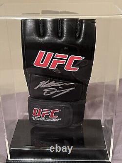 Nate Díaz signed glove With COA In Display Case