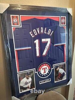 Nathan Eovaldi Authentic Autograph Framed Jersey COA Texas Rangers