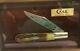 New In Shadow Box Display 1979 Case Founder's Stag Barlow Knife With Coa