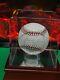 Nice! Bernie Williams Signed Mlb Baseball With Steiner Coa And Display Case