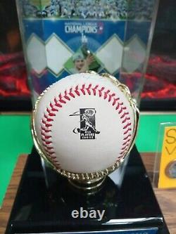 Nice! Mookie Betts Signed Mlb Baseball W Mlb Coa & Dodger Ball Display Case