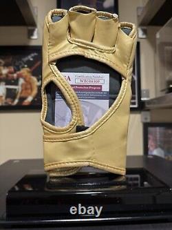 Nick Diaz Gold Ufc Glove Jsa/coa Smoke Weed Everyday 420 With Display Case