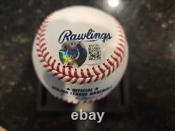 Nolan Ryan Autograph Signed Baseball with Display Cube. COA/BECKETT