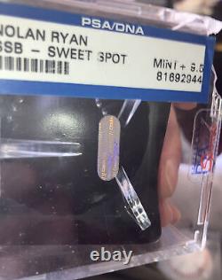 Nolan Ryan Signed Baseball Inscribed with Display Case PSA COA Graded 9.5