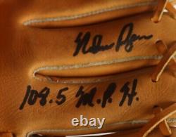 Nolan Ryan Signed Vintage Spalding Baseball Glove With Display Case PSA COA