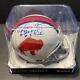 O. J. Simpson Autographed Buffalo Bills Mini Helmet With Display Case Jsa Coa