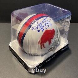 O. J. Simpson Autographed Buffalo Bills Mini Helmet with Display Case JSA COA