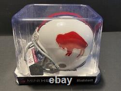 O. J. Simpson Autographed Buffalo Bills Mini Helmet with Display Case JSA COA