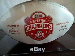 Ohio State 2014 National Champions Limited Edition Football withDisplay Case & COA