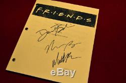 Original FRIENDS Signed SCRIPT, Cast x3 Autograph, COA UACC Display CASE DVD Set