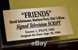 Original FRIENDS Signed SCRIPT, Cast x3 Autograph, COA UACC Display CASE DVD Set