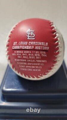 PANDEMIC 2020 St. Louis Cardinals 2020 Opening Day Baseball Display Case COA