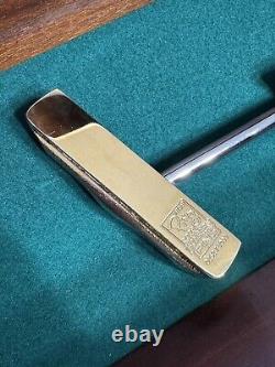 PING 50th Anniversary 1-A Gold Putter With Display Case & COA 252/1000 Rare