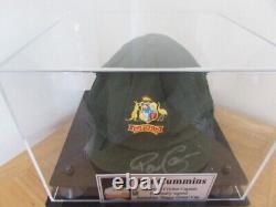 Pat Cummins signed Australian'Baggy Green' Cap in display case-Coa