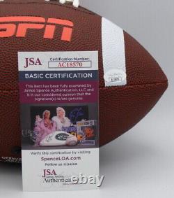 Pat McAfee Colts Signed ESPN Full Size Football JSA COA with Display Case