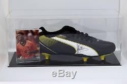 Patrick Kluivert Signed Autograph Football Boot Display Case Holland COA