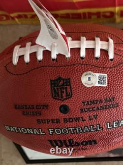 Patrick Mahomes Autographed Football From Super Bowl LV withdisplay-Beckett COA