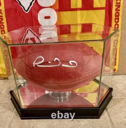 Patrick Mahomes Autographed Football From Super Bowl LV withdisplay-Beckett COA