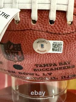 Patrick Mahomes Autographed Football From Super Bowl LV withdisplay-Beckett COA