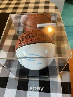 Pau Gasol signed mini basketball with coa (JSA) and display case. Go Lakers