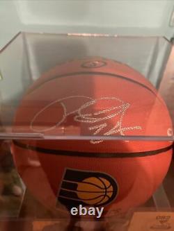 Paul George Autographed Basketball With COA Picture Proof/ Display Case