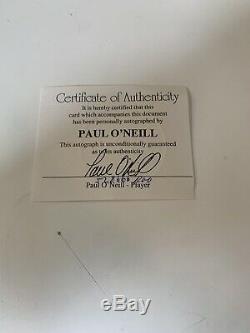 Paul O'Neill Autographed 1996 World Series Baseball Yankees Display Case COA