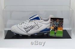 Peter Beardsley Signed Autograph Football Boot Display Case Newcastle COA