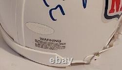 Peyton Eli Archie Manning Signed NFL Mini Helmet in Display Case Steiner COA