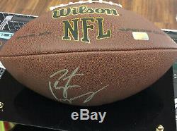 Peyton Manning Autographed Signed Full size Wilson Football in display case COA
