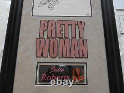 Pretty Woman Julia Roberts autographed photo in display frame with COA on back